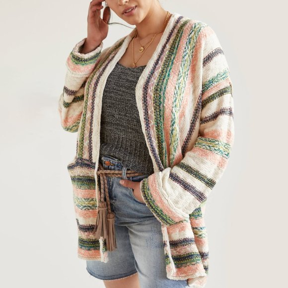 HTF Anthropologie Pilcro Striped Cardigan